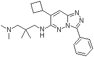 N3-(7-Cyclobutyl-3-phenyl-1,2,4-triazolo[4,3-b]pyridazin-6-yl)-N1,N1,2,2-tetramethyl-1,3-propanediamine Structure,473382-39-7Structure