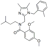 Benzamide, N-[[4,5-dimethyl-1-[(2-methylphenyl)methyl]-1H-imidazol-2-yl]methyl]-2,4-dimethoxy-N-(3-methylbutyl)- Structure,475466-57-0Structure