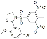 Thiazolidine, 2-(5-bromo-2-methoxyphenyl)-3-[(4-methyl-3,5-dinitrophenyl)sulfonyl]- (9ci) Structure,477489-63-7Structure