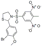 Thiazolidine, 2-(3-bromo-4-methoxyphenyl)-3-[(4-methyl-3,5-dinitrophenyl)sulfonyl]- (9ci) Structure,477489-64-8Structure