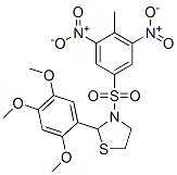 Thiazolidine, 3-[(4-methyl-3,5-dinitrophenyl)sulfonyl]-2-(2,4,5-trimethoxyphenyl)- (9ci) Structure,477489-67-1Structure