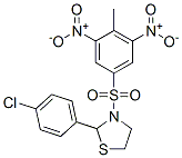 Thiazolidine, 2-(4-chlorophenyl)-3-[(4-methyl-3,5-dinitrophenyl)sulfonyl]- (9ci) Structure,477489-70-6Structure