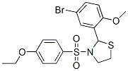 Thiazolidine, 2-(5-bromo-2-methoxyphenyl)-3-[(4-ethoxyphenyl)sulfonyl]- (9ci) Structure,477515-63-2Structure