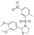 Thiazolidine, 2-(3,4-dimethoxyphenyl)-3-[(2-methyl-5-nitrophenyl)sulfonyl]- (9ci) Structure,477515-85-8Structure