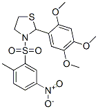 Thiazolidine, 3-[(2-methyl-5-nitrophenyl)sulfonyl]-2-(2,4,5-trimethoxyphenyl)- (9ci) Structure,477515-86-9Structure