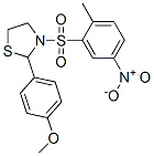 Thiazolidine, 2-(4-methoxyphenyl)-3-[(2-methyl-5-nitrophenyl)sulfonyl]- (9ci) Structure,477515-89-2Structure