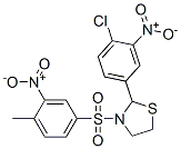 Thiazolidine, 2-(4-chloro-3-nitrophenyl)-3-[(4-methyl-3-nitrophenyl)sulfonyl]- (9ci) Structure,477516-27-1Structure