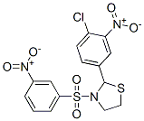 Thiazolidine, 2-(4-chloro-3-nitrophenyl)-3-[(3-nitrophenyl)sulfonyl]- (9ci) Structure,477516-28-2Structure