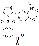 Thiazolidine, 2-(4-methoxy-3-nitrophenyl)-3-[(4-methyl-3-nitrophenyl)sulfonyl]- (9ci) Structure,477516-31-7Structure