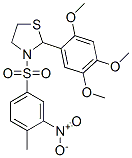 Thiazolidine, 3-[(4-methyl-3-nitrophenyl)sulfonyl]-2-(2,4,5-trimethoxyphenyl)- (9ci) Structure,477516-32-8Structure