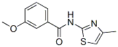 Benzamide, 3-methoxy-n-(4-methyl-2-thiazolyl)-(9ci) Structure,477516-34-0Structure