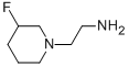 1-Piperidineethanamine,3-fluoro-(9ci) Structure,477577-23-4Structure