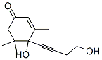 2-Cyclohexen-1-one, 4-hydroxy-4-(4-hydroxy-1-butynyl)-3,5,5-trimethyl-(9ci) Structure,477904-46-4Structure