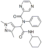 Pyrazinecarboxamide, n-[2-(cyclohexylamino)-1-(1,3-dimethyl-1h-pyrazol-4-yl)-2-oxoethyl]-n-phenyl-(9ci) Structure,478341-97-8Structure