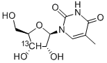 5-Methyluridine-3’-13c Structure,478511-00-1Structure