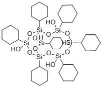 1,3,5,7,9,11,14-Heptacyclohexyltricyclo[7.3.3.15,11]heptasiloxane-3,7,14-triol Structure,47904-22-3Structure