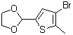 1,3-Dioxolane, 2-(4-bromo-5-methyl-2-thienyl)- Structure,479196-49-1Structure