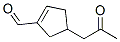 1-Cyclopentene-1-carboxaldehyde, 4-(2-oxopropyl)- (9ci) Structure,479622-71-4Structure