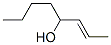 2-Octen-4-ol Structure,4798-61-2Structure