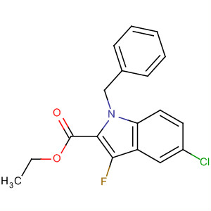 Ethyl 1-benzyl-5-chloro-3-fluoroindole-2-carboxylate Structure,480450-91-7Structure