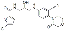 2-Thiophenecarboxamide, 5-chloro-N-[3-[[3-cyano-4-(3-oxo-4-morpholinyl)phenyl]amino]-2-hydroxypropyl]- Structure,482306-17-2Structure