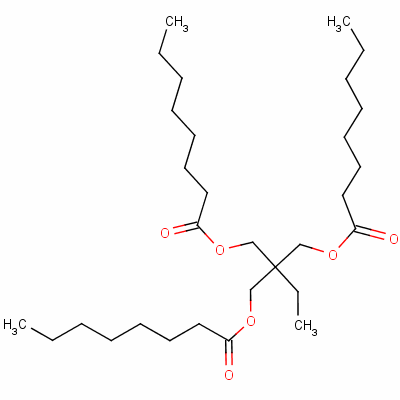 2-Ethyl-2-[[(1-oxooctyl)oxy]methyl]-1,3-propanediyl dioctanoate Structure,4826-87-3Structure