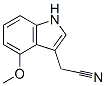 (4-Methoxy-1H-indol-3-yl)acetonitrile Structure,4837-74-5Structure