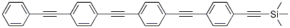 Trimethyl((4-((4-((4-(phenylethynyl)phenyl)ethynyl)phenyl)ethynyl)phenyl)ethynyl)silane Structure,484067-45-0Structure