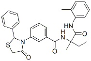 Benzamide, n-[1-methyl-1-[[(2-methylphenyl)amino]carbonyl]propyl]-3-(4-oxo-2-phenyl-3-thiazolidinyl)-(9ci) Structure,484647-10-1Structure