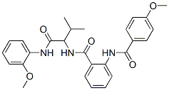 Benzamide, 2-[(4-methoxybenzoyl)amino]-n-[1-[[(2-methoxyphenyl)amino]carbonyl]-2-methylpropyl]-(9ci) Structure,485810-12-6Structure