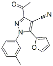 1H-pyrazole-4-carbonitrile, 3-acetyl-5-(2-furanyl)-1-(3-methylphenyl)- Structure,487002-26-6Structure