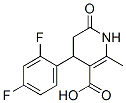 4-(2,4-Difluorophenyl)-1,4,5,6-tetrahydro-2-methyl-6-oxo-3-pyridinecarboxylic acid Structure,487057-91-0Structure