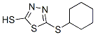 5-Cyclohexylsulfanyl-[1,3,4]thiadiazole-2-thiol Structure,4887-26-7Structure