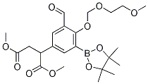 Dimethyl2-(3-formyl-4-((2-methoxyethoxy)methoxy)-5-(4,4,5,5-tetramethyl-1,3,2-dioxaborolan-2-yl)phenyl)succinate Structure,488713-67-3Structure