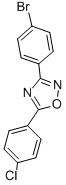 3-(4-Bromophenyl)-5-(4-chlorophenyl)-1,2,4-oxadiazole Structure,489435-05-4Structure