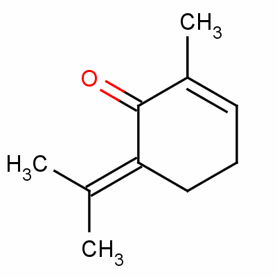 2-Cyclohexen-1-one, 3-methyl-6-(1-methylethylidene)- Structure,491-09-8Structure