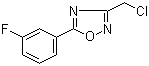 3-(Chloromethyl)-5-(3-fluorophenyl)-1,2,4-oxadiazole Structure,491842-63-8Structure