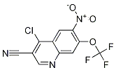 4-Chloro-6-nitro-7-(trifluoromethoxy)-3-quinolinecarbonitrile Structure,492456-55-0Structure