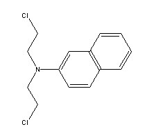 N,n-bis(2-chloroethyl)-2-naphthylamine Structure,494-03-1Structure