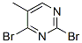 Pyrimidine, 2,4-dibromo-5-methyl- (9ci) Structure,494194-61-5Structure