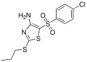 4-Amino-5-(4-chlorophenylsulfonyl)-2-(propylthio)thiazole Structure,494763-20-1Structure