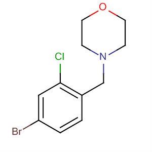 4-[(4-Bromo-2-chlorophenyl)methyl]morpholine Structure,494773-04-5Structure