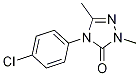 4-(4-Chlorophenyl)-1,3-dimethyl-1h-1,2,4-triazol-5(4h)-one Structure,494785-65-8Structure