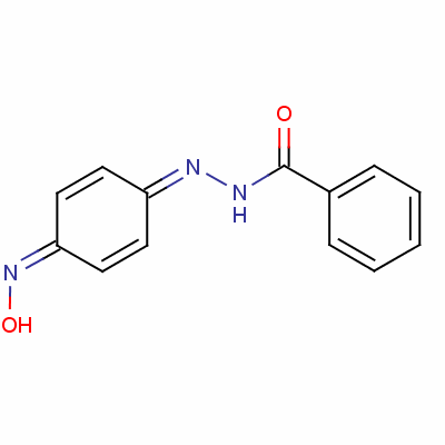 P-benzoquinone 1-benzoylhydrazon-4-oxime Structure,495-73-8Structure