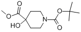 1-Boc-4-hydroxy-piperidine-4-carboxylic acid methyl ester Structure,495415-09-3Structure