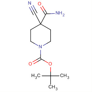 Tert-butyl 4-carbamoyl-4-cyanopiperidine-1-carboxylate Structure,495415-35-5Structure