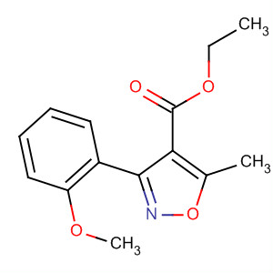 4-Isoxazolecarboxylicacid,3-(2-methoxyphenyl)-5-methyl-,ethylester(9ci) Structure,495417-30-6Structure