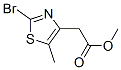 4-Thiazoleaceticacid,2-bromo-5-methyl-,methylester Structure,496062-15-8Structure