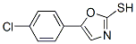 5-(4-Chlorophenyl)-1,3-oxazole-2-thiol Structure,49656-34-0Structure