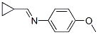 Benzenamine, n-(cyclopropylmethylene)-4-methoxy-(9ci) Structure,496839-16-8Structure